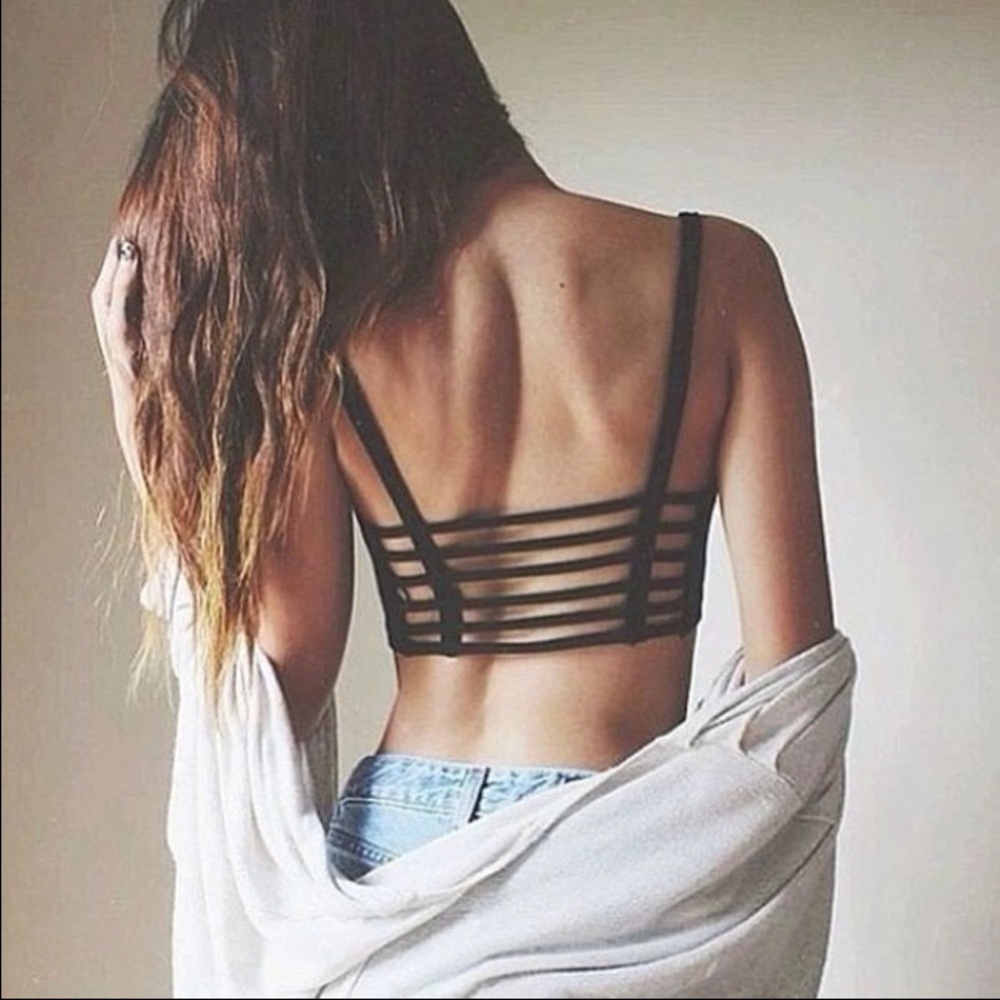 Crop top/ bralette in black